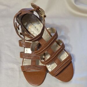 Tahari Brown Strappy Sandals